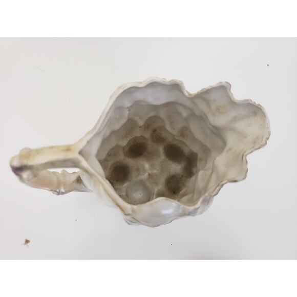 Vintage Royal Bayreuth Porcelain Lusterware Lustre Grape Creamer Pitcher & Plate - Picture 10 of 14